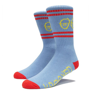 Skarpety Krooked - Eyes (light blue/red/yellow)