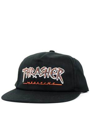Czapka z daszkiem Thrasher -  Slash snapback (black)