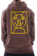 Bluza Krooked - Moonsmile raw (brown/yellow)