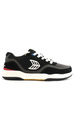 Buty Cariuma - Uba Pro Black Suede And Mesh Ivory Logo Red Sneaker