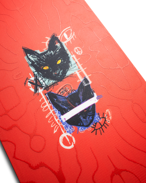 Damska deska snowboardowa Jones - Rally Cat (red)