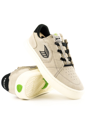 Buty Cariuma - T20 Pro Plaza Taupe Suede and Mesh Black Logo Sneaker