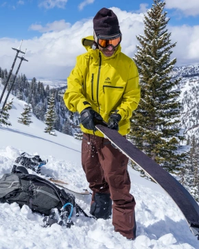 Spodnie snowboardowe Jones - Shralpinist Stretch Recycled 3L Bib (coffee brown)