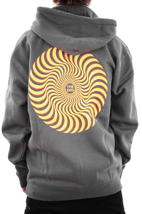 Bluza Spitfire - Classic Swirll Overlay (charcoal/yellow)