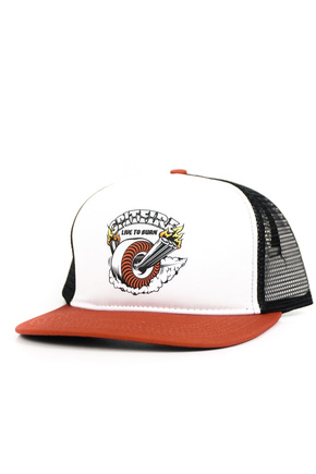 Czapka z daszkiem Spitfire - Burnout Snap (black/red/white)
