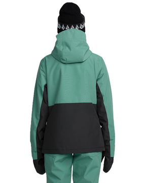 Damska kurtka snowboardowa Volcom - Bolt Ins (spruce green)