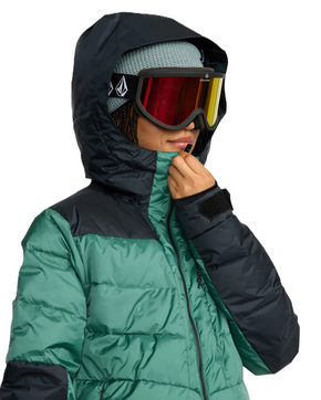 Damska kurtka snowboardowa Volcom - Estes Puff (spruce green)