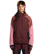 Damska kurtka snowboardowa Volcom - Agate Ins (oxblood)