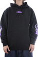 Bluza Real - Hoodie Flames Sleeve (black)