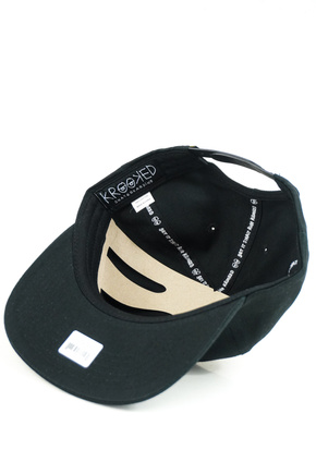 Czapka z daszkiem Krooked - Moon Smiley Snapback (black)
