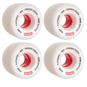 Kółka Globe - Flatsider Cruiser Wheel (white/red)
