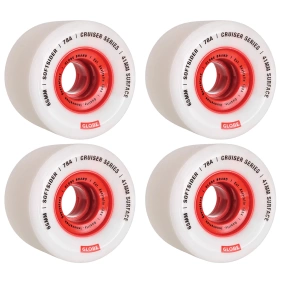 Kółka Globe - Softsider Cruiser Wheel (white/red)