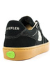 Buty Cariuma - T20 Pro Gum Black Suede and Mesh Ivory Logo Contrast Thread Sneaker