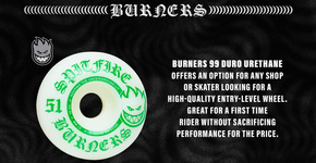 Kółka Spitfire - 99du  Burner 52mm (green)