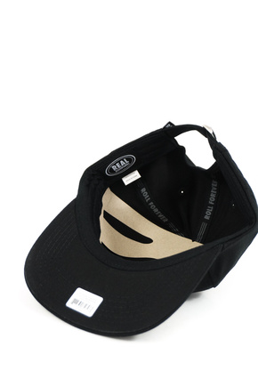 Czapka z daszkiem Real - Oval Emb Strapback (black/orange)