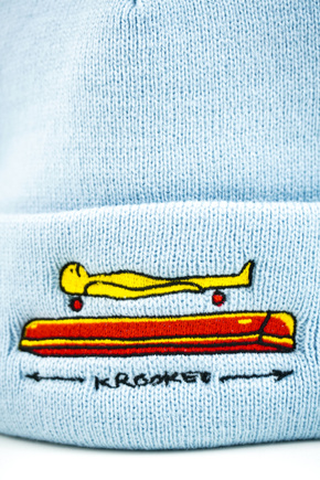 Czapka Krooked - Koffin Cuff (Light Blue)