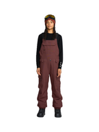 Damskie spodnie snowboardowe Volcom - Creston 3d Stretch Bib Overall (oxblood)