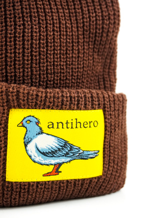 Czapka Anti Hero - Lil Pigeon Label (brown/yellow)