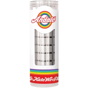 Łożyska Andale Bearings -  No Hate We Skate (silver)