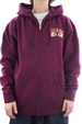 Bluza Real - Zip Hoodie Muni Embroidered (maroon/khaki)