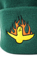 Czapka Krooked - Fire Bird Script (dark green)