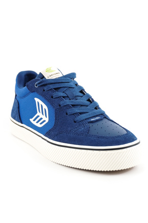 Buty Cariuma -  Vallely Pro Mystery Blue Suede and Cordura Off-White Logo Sneaker