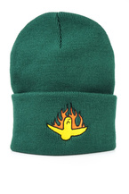 Czapka Krooked - Fire Bird Script (dark green)