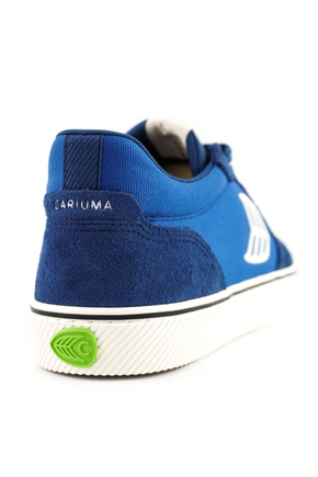 Buty Cariuma -  Vallely Pro Mystery Blue Suede and Cordura Off-White Logo Sneaker