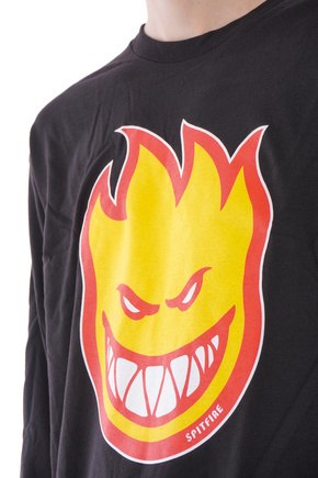 Dziecięcy longsleeve Spitfire -  BigHead (black/gold/red)