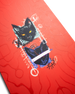 Damska deska snowboardowa Jones - Rally Cat (red)
