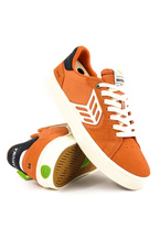 Buty Cariuma - Catiba Pro 2.0 Burnt Orange Suede and Cordura Ivory Logo Navy Sneaker