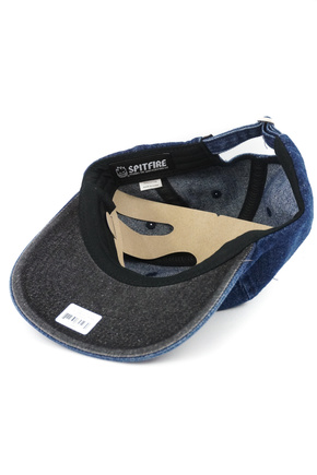 Czapka z daszkiem Spitfire -  Flames Script Strap (Denim)