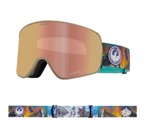 Gogle Dragon NFX2 - Kimmy Fasani Signature "25 Lumalens Rose Gold Ionized & Lumalens Pink Lens