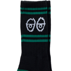 Skarpety Krooked - Eyes (black/green/white)