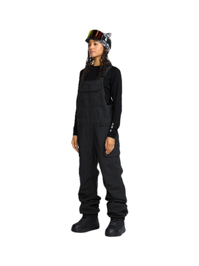 Damskie spodnie snowboardowe Volcom - Creston 3d Stretch Bib Overall  (black)