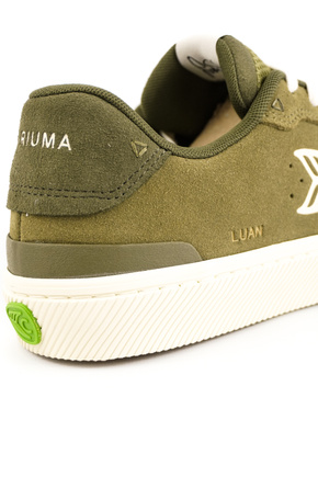 Buty Cariuma - Luan Pro Olive Green Suede Ivory Logo Burnt Olive Sneaker