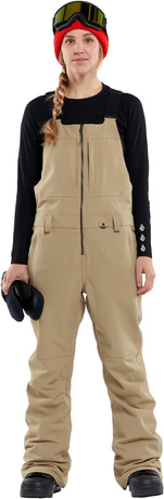 Damskie spodnie snowboardowe Volcom - Swift Bib Overall  (spruce green)