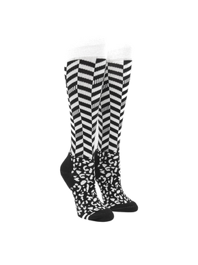 Damskie Skarpety Volcom - Volcom Cheetah Chev Otc (black)