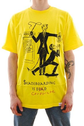 Koszulka Diamond Supply Co. - Skate Crime yellow