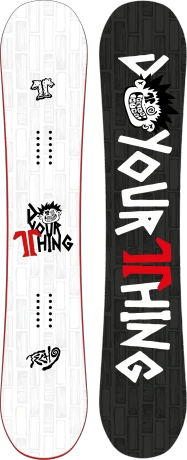 Deska snowboardowa Technine - Icon Wide (white/black)