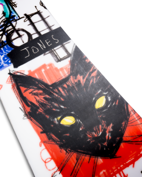 Damska deska snowboardowa Jones - Rally Cat (red)