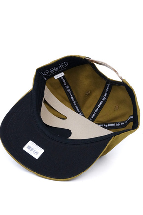 Czapka z daszkiem Krooked - Bird Lightening tan