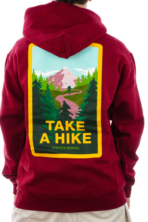 Bluza Skate Mental - Take A Hike (burgundy)