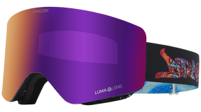 Gogle Dragon R1 OTG - Ratllecan Lumalens Purple Ion + Lumalens Amber