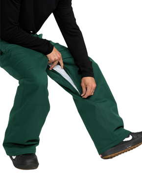 Spodnie snowboardowe Volcom - Snow Billow (black green)