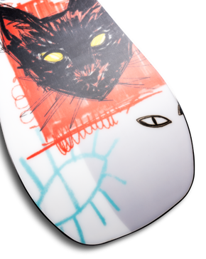 Damska deska snowboardowa Jones - Rally Cat (red)