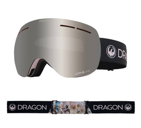 Gogle Dragon X1s - Sakura/L.Dark Silver Ion + L.Rose Lens Free