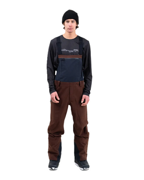 Spodnie snowboardowe Jones - Shralpinist Stretch Recycled 3L Bib (coffee brown)