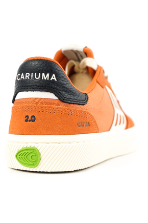 Buty Cariuma - Catiba Pro 2.0 Burnt Orange Suede and Cordura Ivory Logo Navy Sneaker