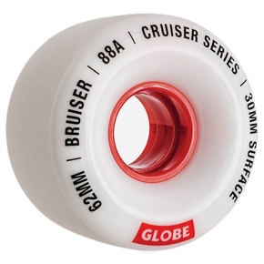 Kółka Globe - Bruiser (white/red)